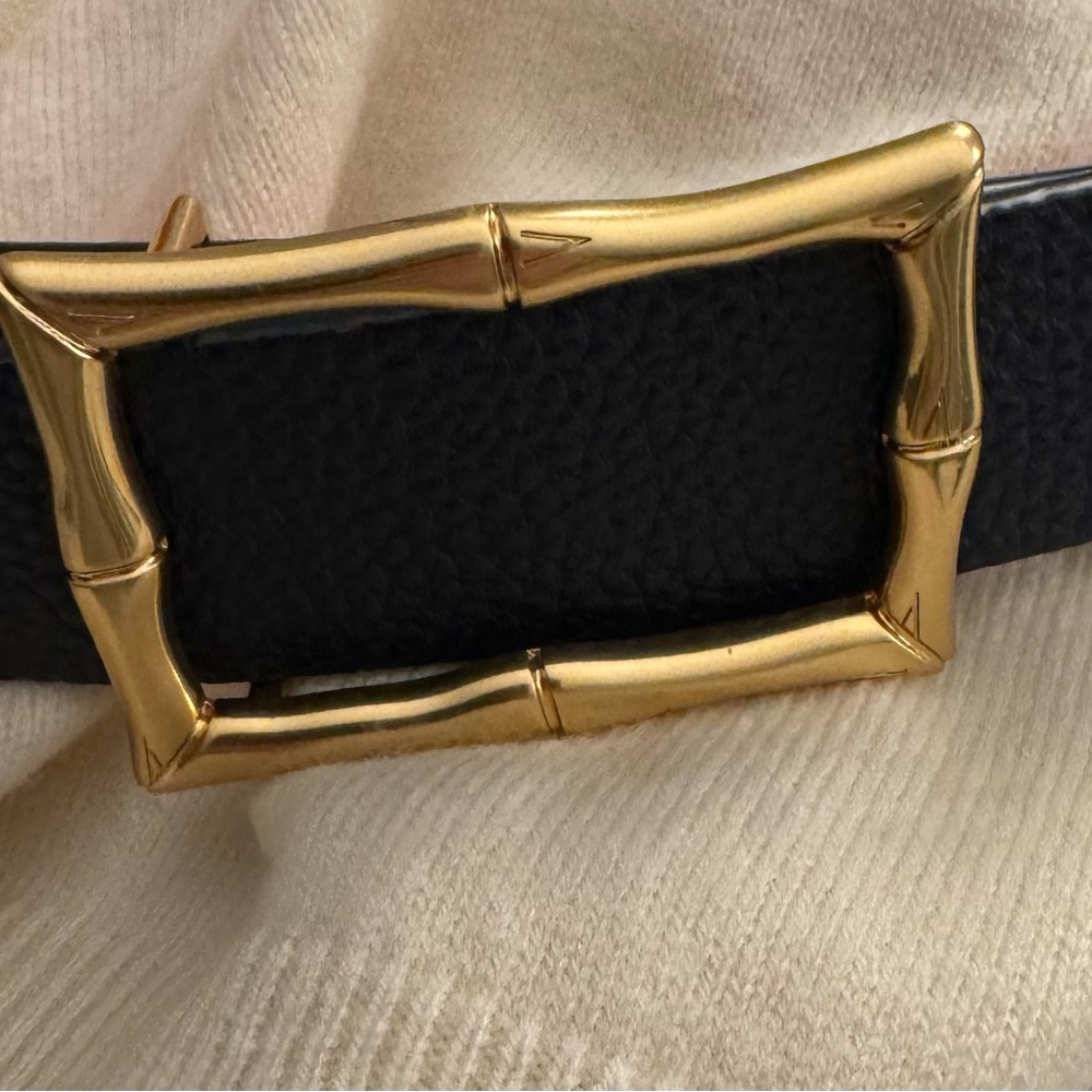 J McLaughlin Belt Navy Orange Lg EUC